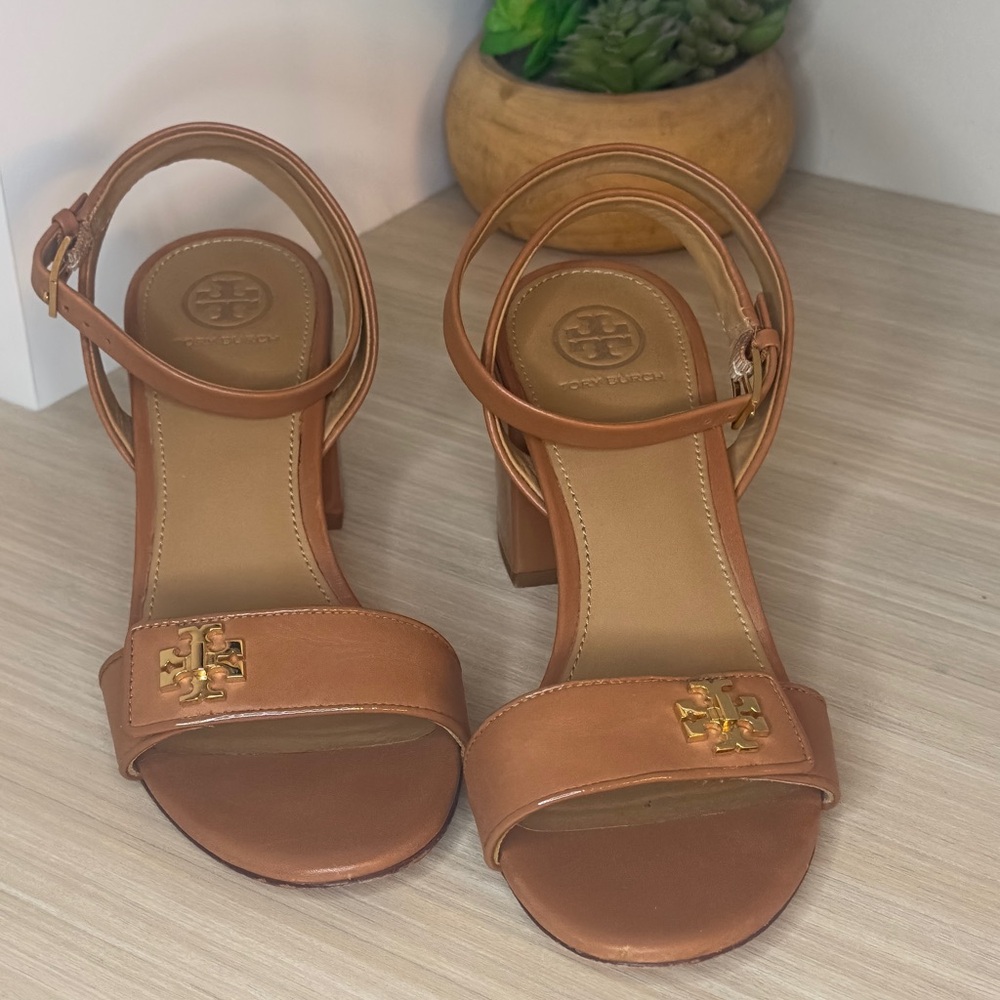 Tory Burch Brown Leather Kira Sandals